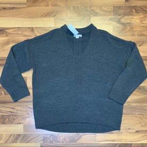 plus size Cut out neck sweater